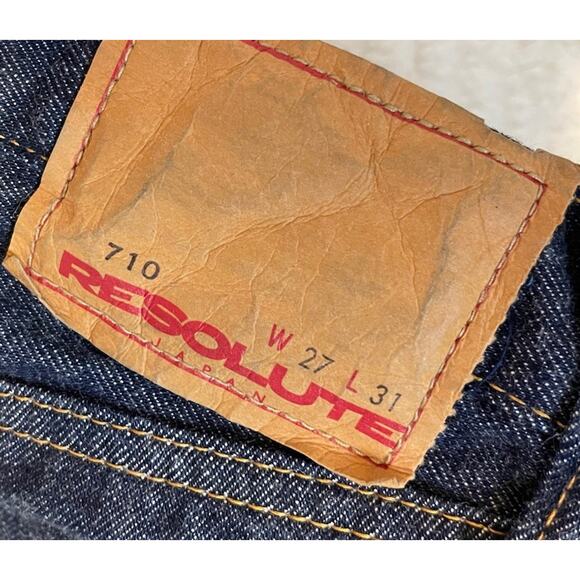 Resolute 710 Japanese Selvedge Denim Men's Jeans Size 27X 29 - Picture 11 of 13